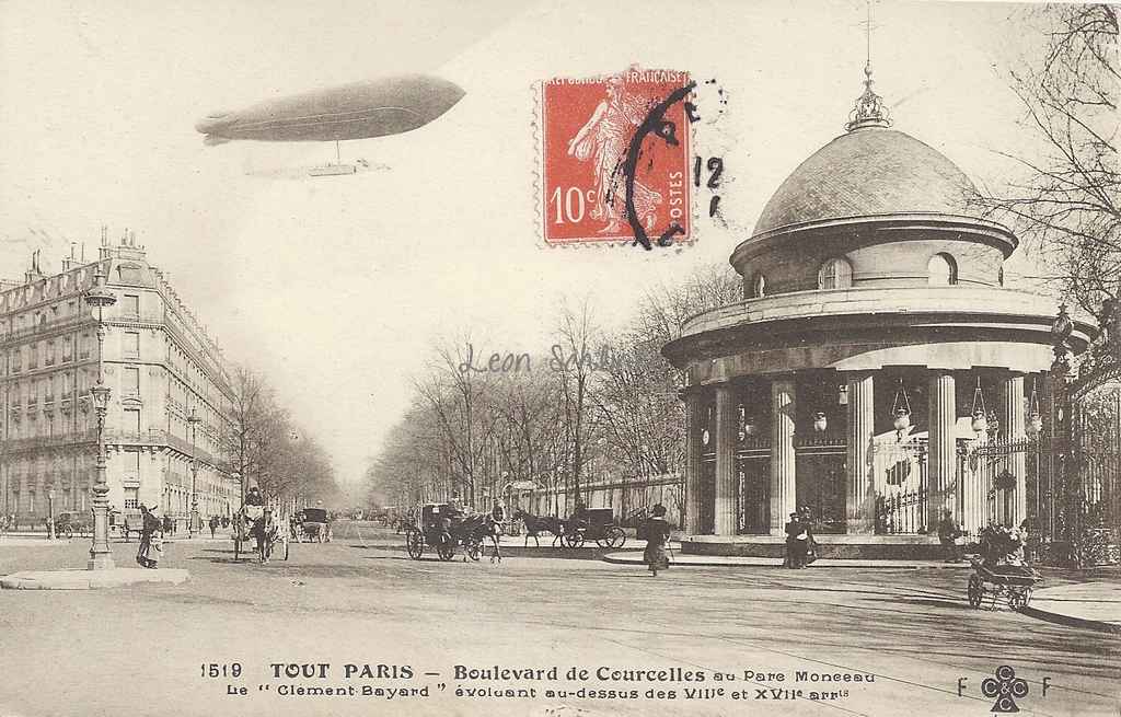 Tout Paris 1519 - Boulevard de Courcelles au Parc Monceau