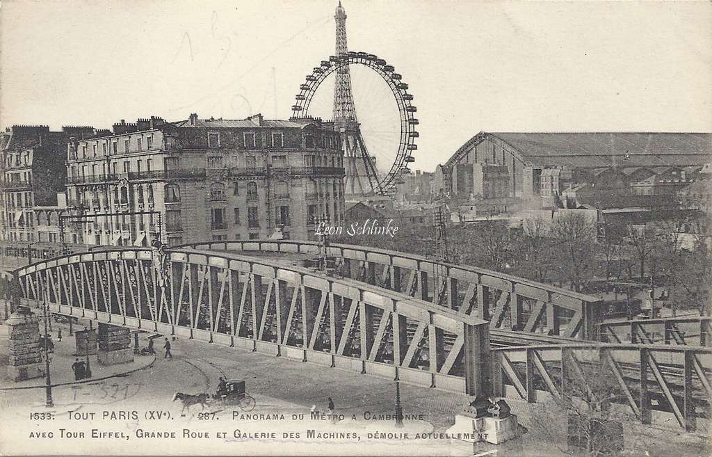 Tout Paris 1533 - Panorama du Metro à Cambronne