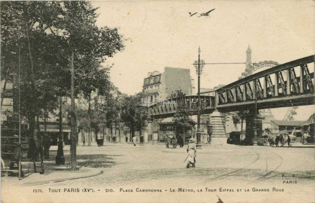 Tout Paris 1571-210 - Pl. Cambronne, Métro, Tour Eiffel et Grande Roue