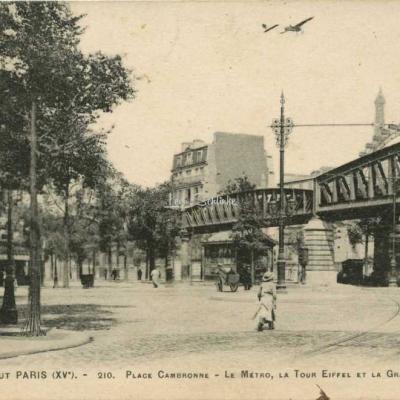 Tout Paris 1571-210 - Pl. Cambronne, Métro, Tour Eiffel et Grande Roue
