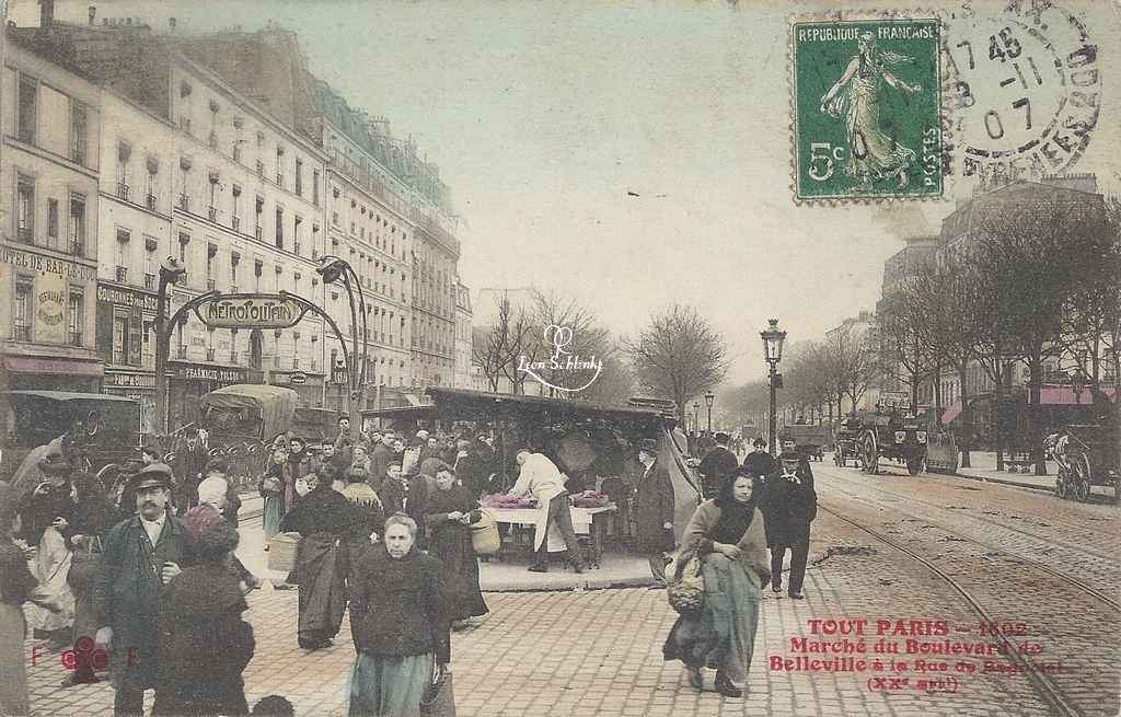 Tout Paris 1602 - Marché du Boulevard de Belleville