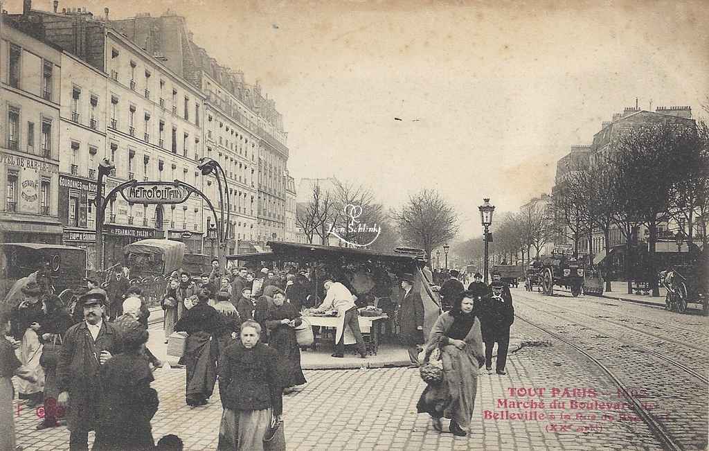 Tout Paris 1602 - Marché du  Boulevard de Belleville