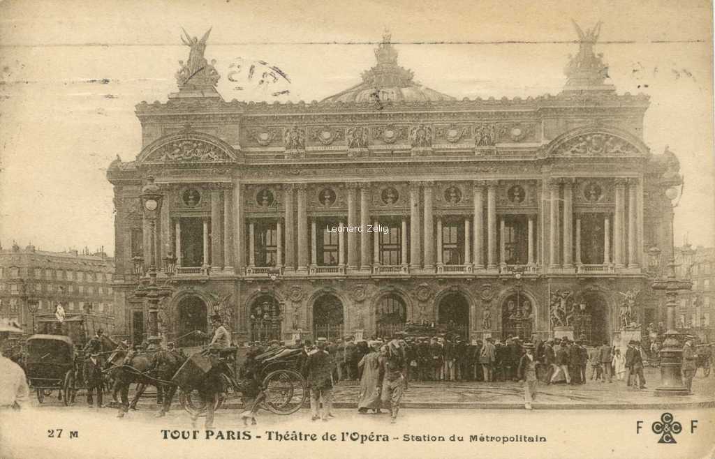 Tout Paris 27 M - Théâtre de l'Opéra - Station du Métro