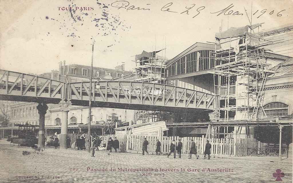 Tout Paris 292 - Passage du Métropolitain à la Gare d'Austerlitz