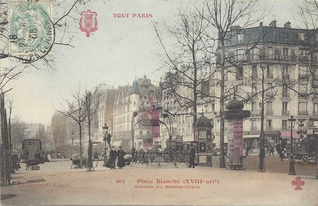 Tout Paris 465 - Place Blanche - Station du Métro