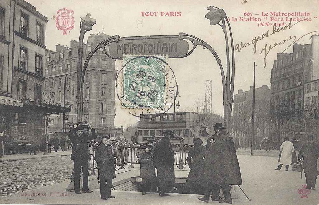 Tout Paris 607 - Le Métropolitain à la Station ''Père-Lachaise''