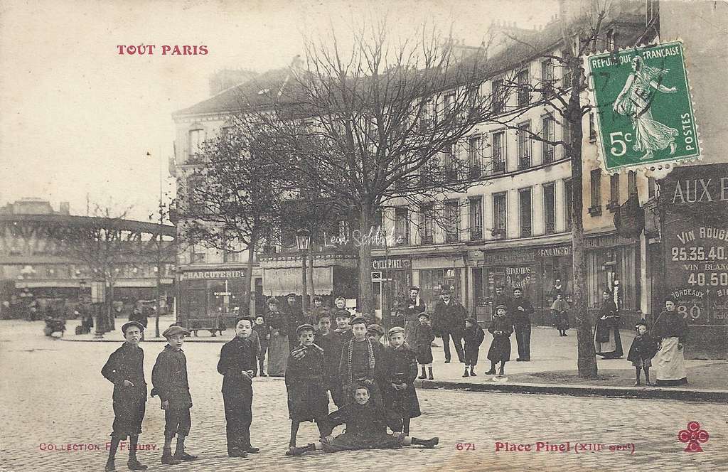 Tout Paris 671 - Place Pinel