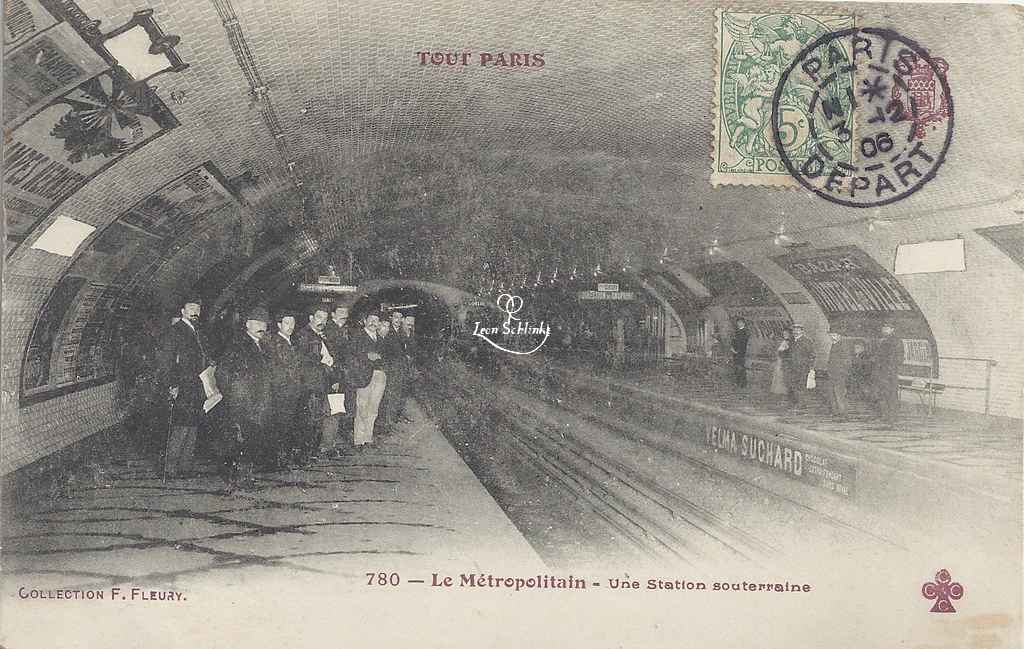 Tout Paris 780 - Le Métropolitain - Une Station souterraine