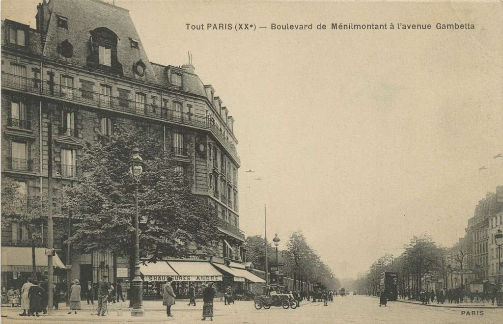 Tout Paris - Boulevard de Ménilmontant à l'Avenue Gambetta