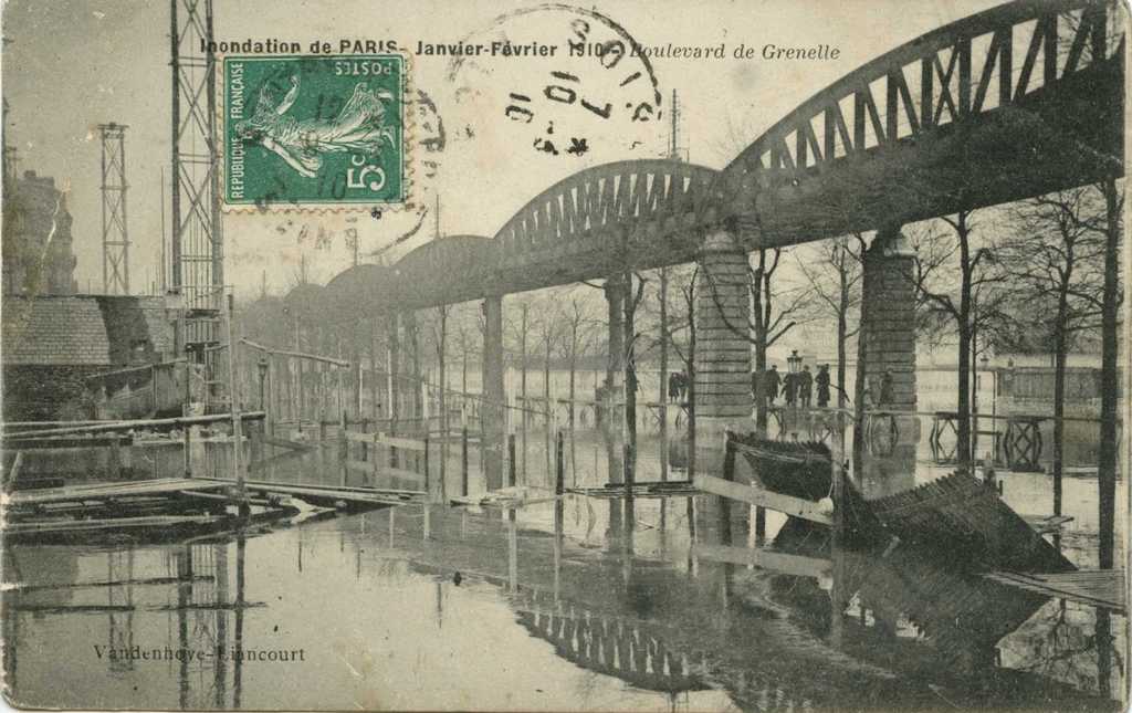 Vandenhove-Liancourt - Inondations 1910 - Boulevard de Grenelle