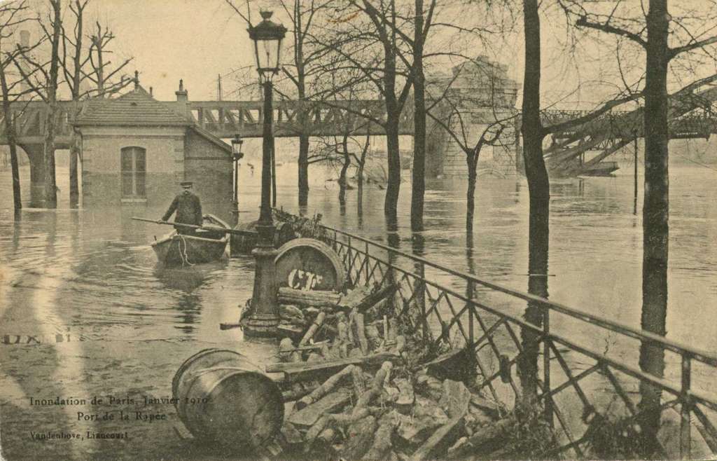 Vandenhove-Liancourt - Inondations 1910 - Port de la Rapée