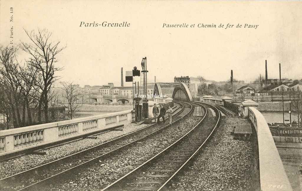 VP 159 - Paris-Grenelle - Passerelle et Chemin de fer de Passy