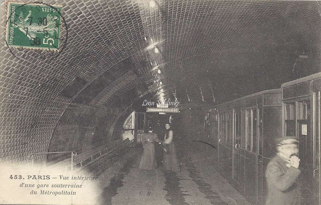 CM 453 - Vue intérieure d'une Gare Souterraine